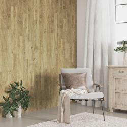 Panneaux muraux Aspect bois Marron PVC 4,12 m&sup2;