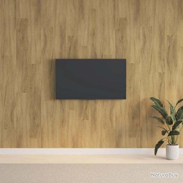 Panneaux muraux Aspect bois Marron PVC 2,06 m�