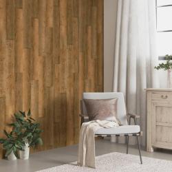 Panneaux muraux Aspect bois Marron PVC 4,12 m&sup2;