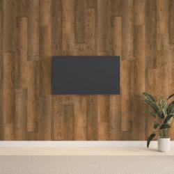 Panneaux muraux Aspect bois Marron PVC 2,06 m&sup2;