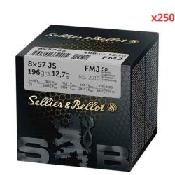 MUNITIONS SELLIER & BELLOT CALIBRE 8x57 JS FMJ 196gr - 12.7g x250 