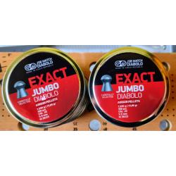 8 boites de 500 plombs diabolos JSB EXACT 22 jumbo 1,030g 15,89 grains 6 boites 5,52 . 2 boites 5,50