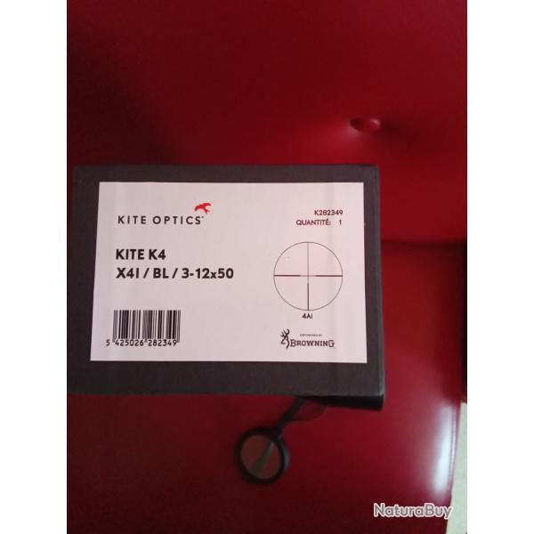 Kite optics k4 3-12x50i HD neuf