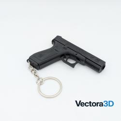 Porte-cl&eacute;s Sifflet Glock 17 - R&eacute;plique Impression 3D PETG Haute R&eacute;sistance