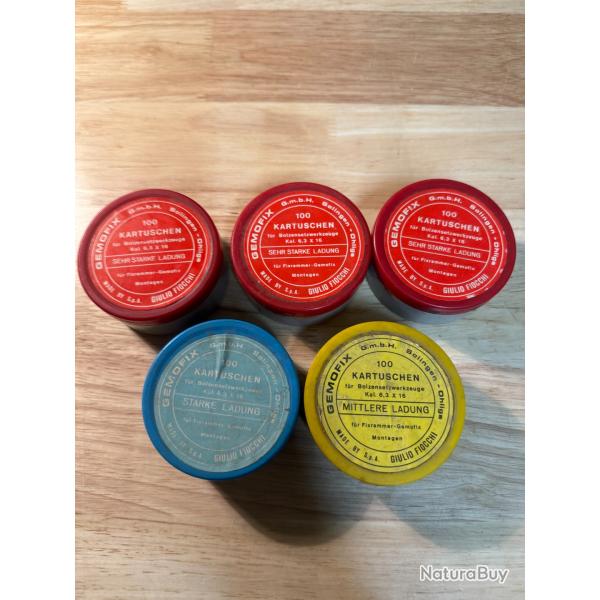 lot de 500 cartouches percussion annulaire 6.3 x 16