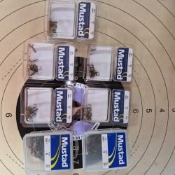 LOT PECHE N&deg;9 BOITES TRIPLES MUSTAD