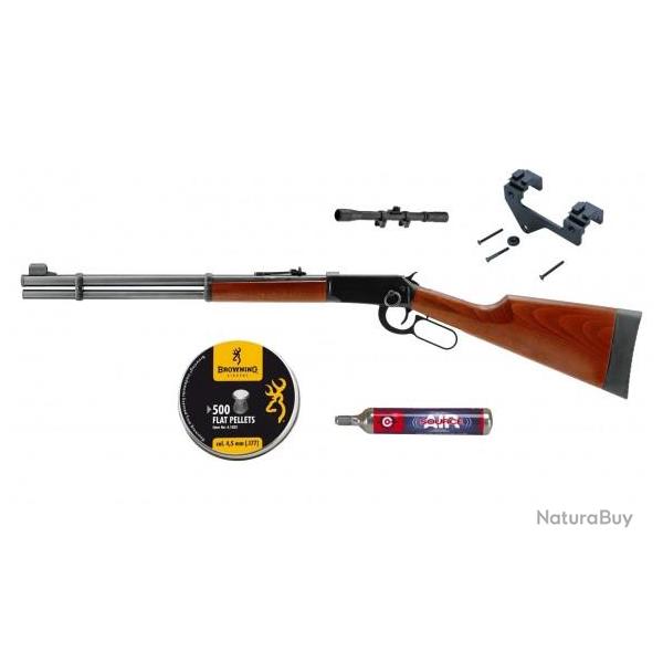 Pack Walther Lever Action + Lunette + Plomb + Co2