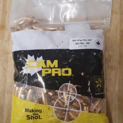 pack CAM PRO de 500 balles de calibre .308 FMJ de 147 grains