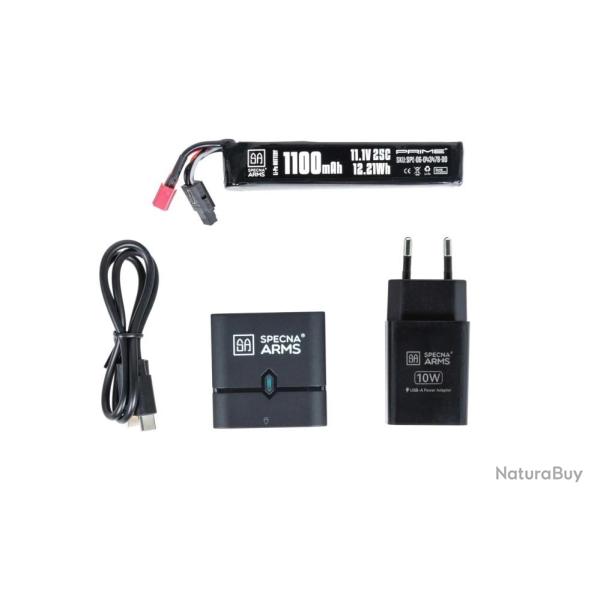 Pack Batterie LiPo 11,1v 1100 mAh & Chargeur lipo EASY NANO (Specna)