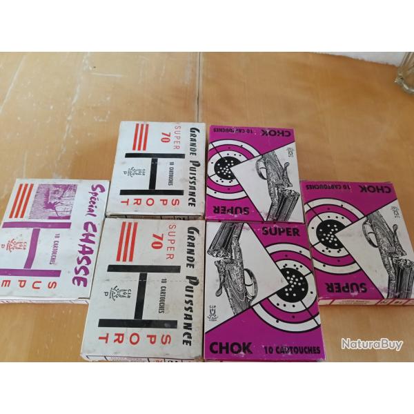 Lot cartouche ancienne calibre 16