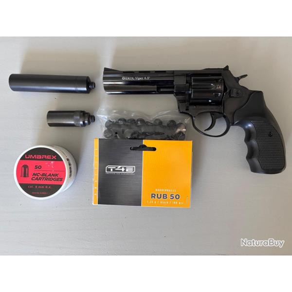 revolver d'alarme � blanc EKOL Viper 4,5"