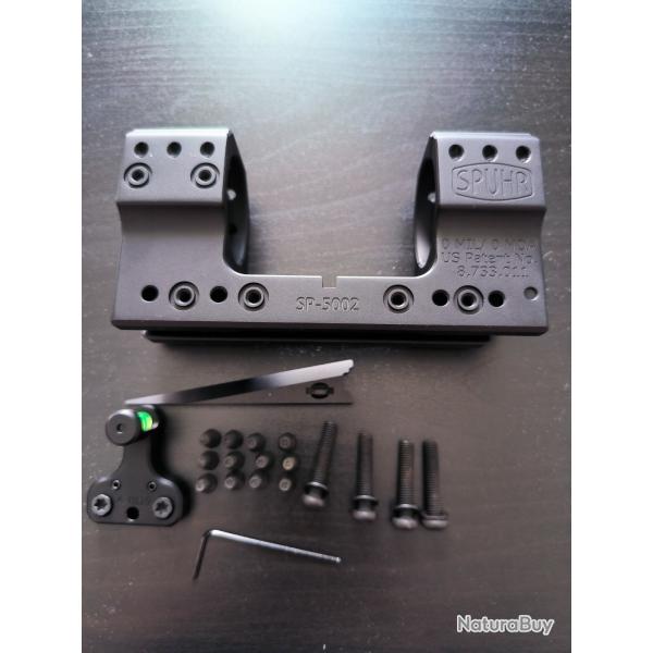 Montage SPUHR SP-5002 diam�tre 35 mm, H38 mm 0 mil pic+ SPUHR A-0119B Niveau