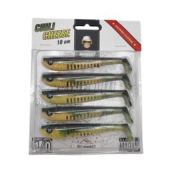 Leurre Monkey Lures King Lui 10 cm - Ultra attractif pour perche, sandre et brochet Chili Cheese