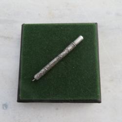Ancien porte-crayon en argent &agrave; d&eacute;cor de style Louis XVI - FRANCE (XIX&egrave;)