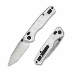 Couteau CMB Made Knives Explorer V2 Lame Acier 14C28N Manche Aluminium Foil Bar Lock CMB22C