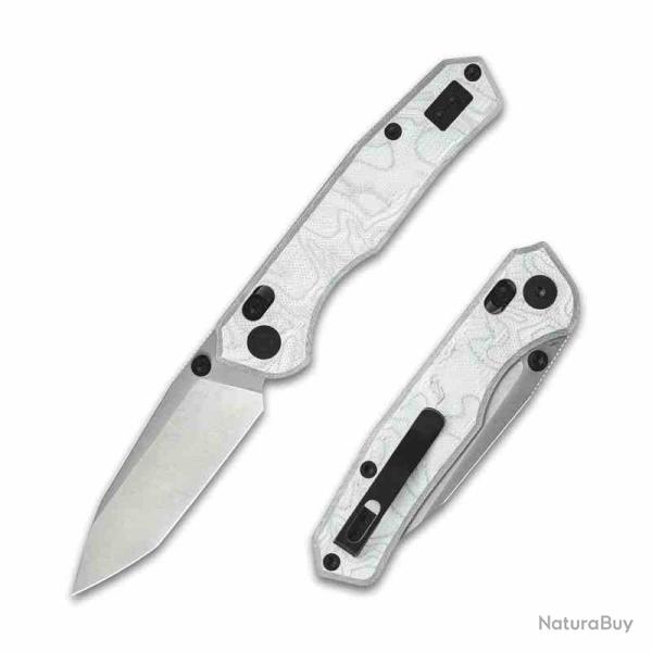 Couteau CMB Made Knives Explorer V2 Lame Acier 14C28N Manche Aluminium Foil Bar Lock CMB22C