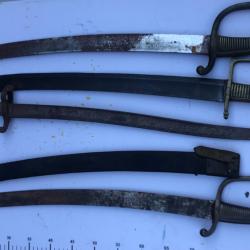 LOT D'ARMES BLANCHES SORTIE DE GRENIER