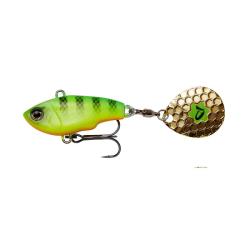 Poisson Nageur Savage Gear Fat Tail Spin 8cm Fire Tiger 24g 8cm