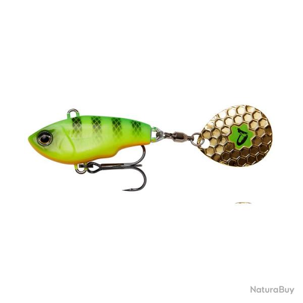 Poisson Nageur Savage Gear Fat Tail Spin 8cm Fire Tiger 24g 8cm