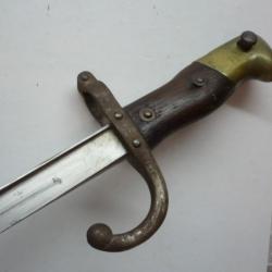Ep&eacute;e ba&iuml;onnette et fourreau Manufacture de Saint Etienne dat&eacute;e de 1876
