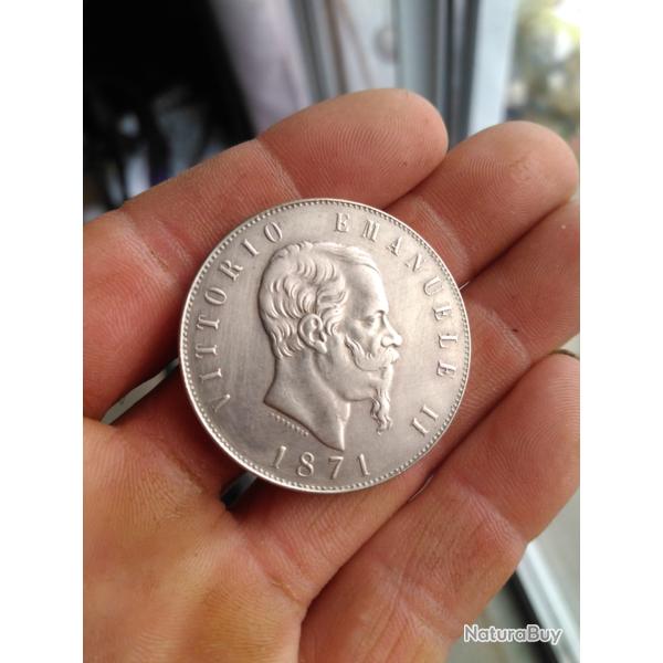 5 lires Victor-Emmanuel II - Faux d'�poque