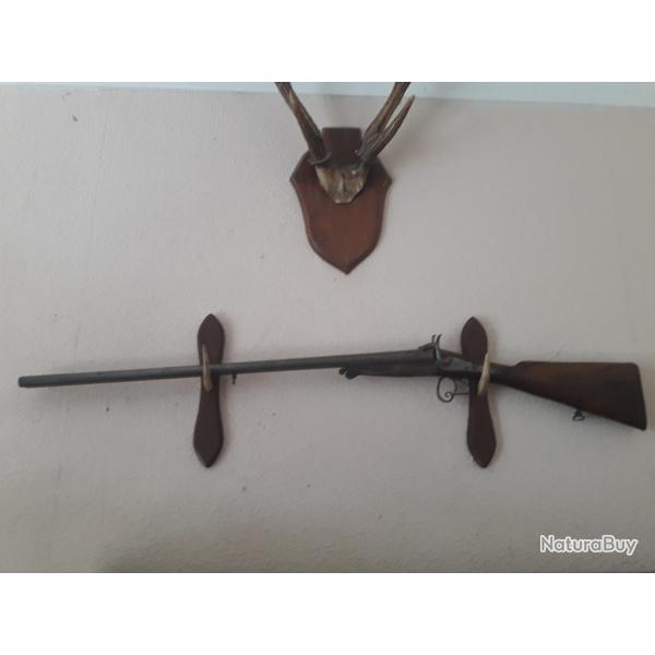 FUSIL JUXTAPOSE" LEFAUCHEUX" Bon Etat,A BROCHES.Cal.16;Solide,pour son age,M�canisme fonctionnel !