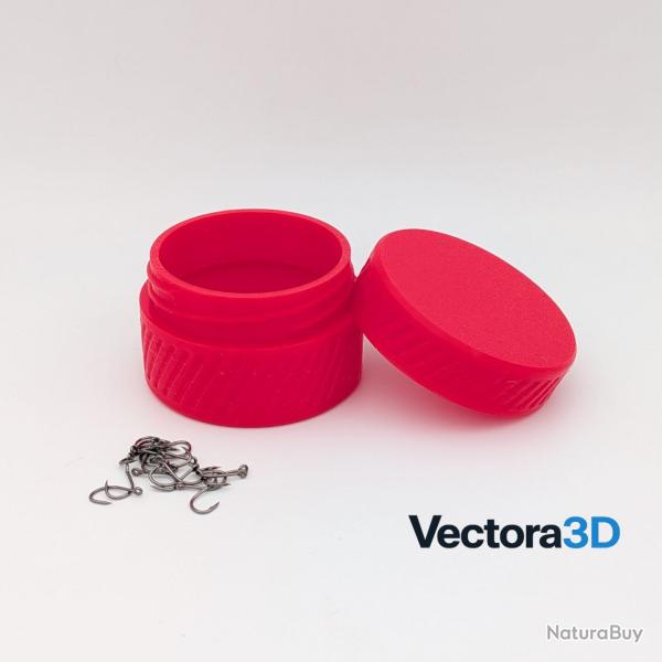 Bo�te Rangement Hame�ons et Plombs - Taille M - Rouge Haute Visibilit� (Impression 3D PETG)