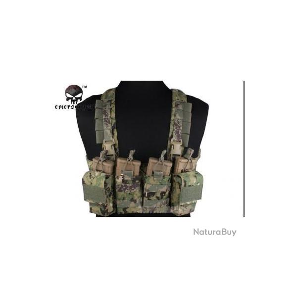 Airsoft Veste Porte chargeurs Easy Chest Rig - AOR2 500D - Emerson