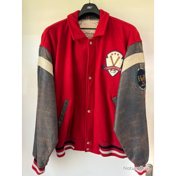 Blouson cuir ��baseball��