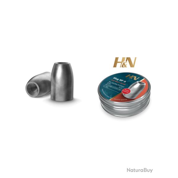 Plombs H&N Slug HP II cal.7,62 mm /.301'' - Bo�te de 80 plombs de 3,24 g. (3 unit�s)