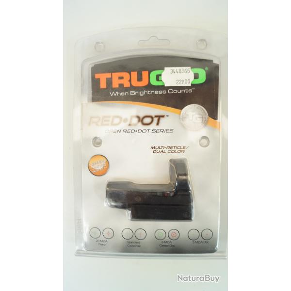 point rouge truglo neuf sous blister multi-reticule
