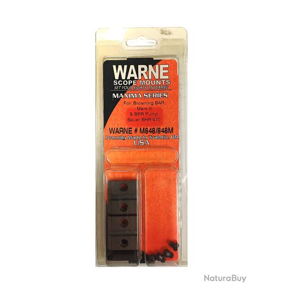 Embases Warne acier pour Browning Bar & Benelli Argo