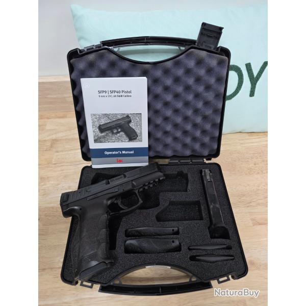 *Excellent �tat ! Pistolet occasion HK - SFP9 SF Black - 9MM - Mallette compl�te - BF481-01-NBUY
