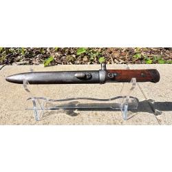 Rare ba&iuml;onnette pliante Carcano M38