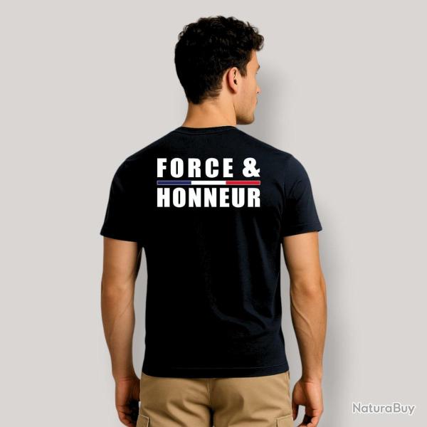 T-SHIRT FORCE & HONNEUR SUMMIT NOIR XXL