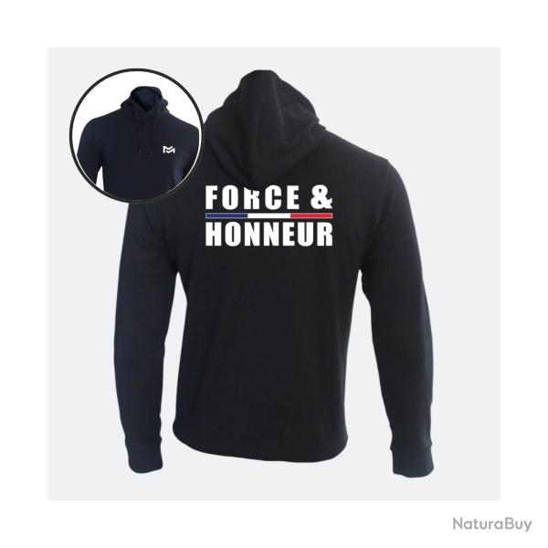 SWEAT SHIRT FORCE & HONNEUR FRANCE SUMMIT OUTDOOR NOIR S