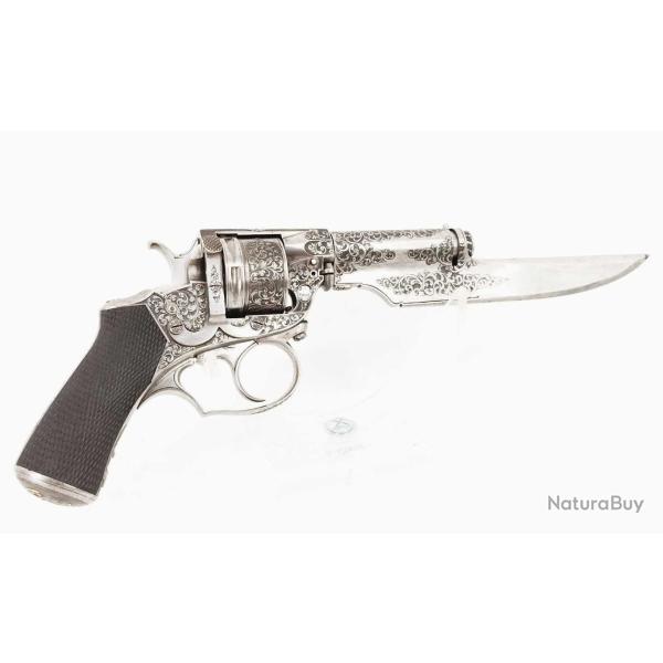 RARE REVOLVER DE LUXE PERRIN MOD�LE 1965/96 � BA�ONNETTE COUTEAU CALIBRE 7MM - FRANCE XIX� Categorie