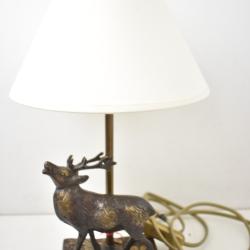 Lampe avec Bronze Cerf