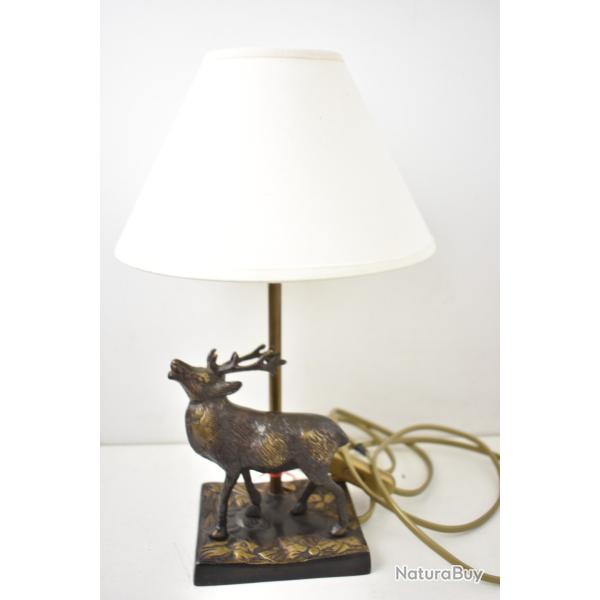 Lampe avec Bronze Cerf