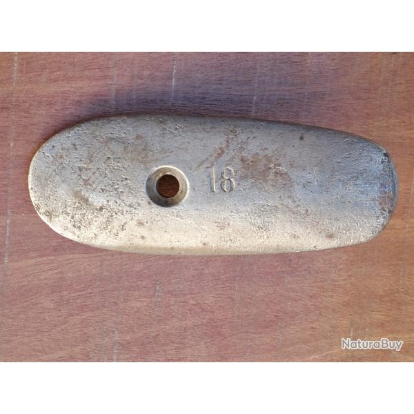Plaque de couche de Chassepot ou fusil Gras