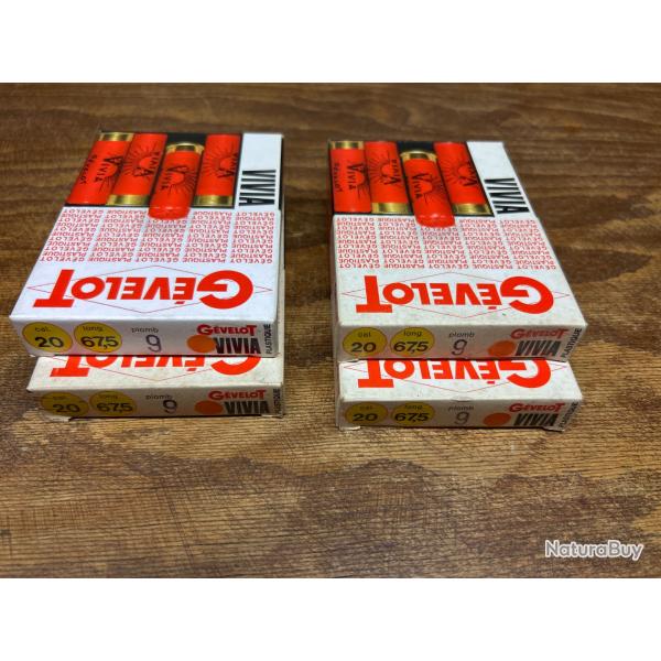 Cartouche de Chasse, calibre 20 lot 3 PORT COMPRIS