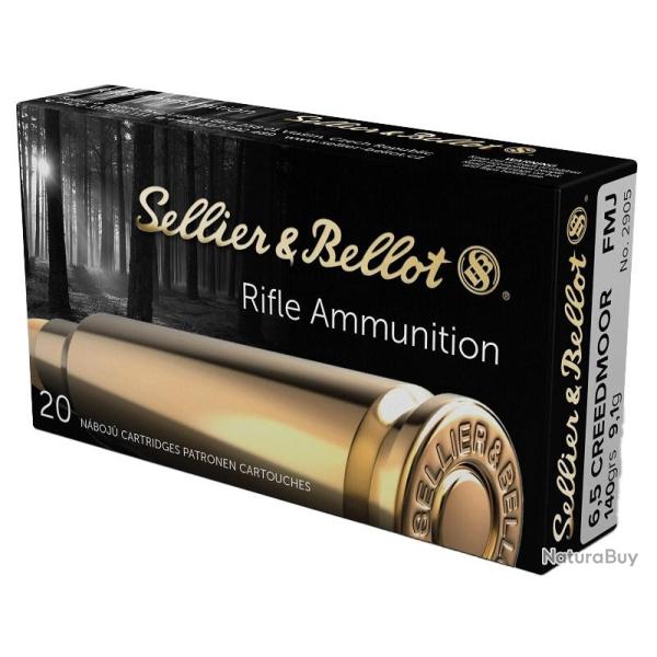 MUNITION SELLIER BELLOT 6.5CREEDMOOR 140 GRAINS FMJ