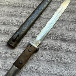 Ba&iuml;onnette allemande 1884/98 dents de scie - WW1