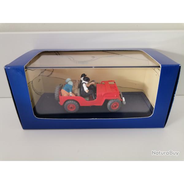 La Jeep des Dupondt de Tintin au Pays de l'Or Noir 1/43 neuve