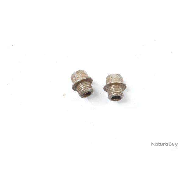 Paire bagues de percuteurs fusil de chasse � chiens. Pas de vis 7mm