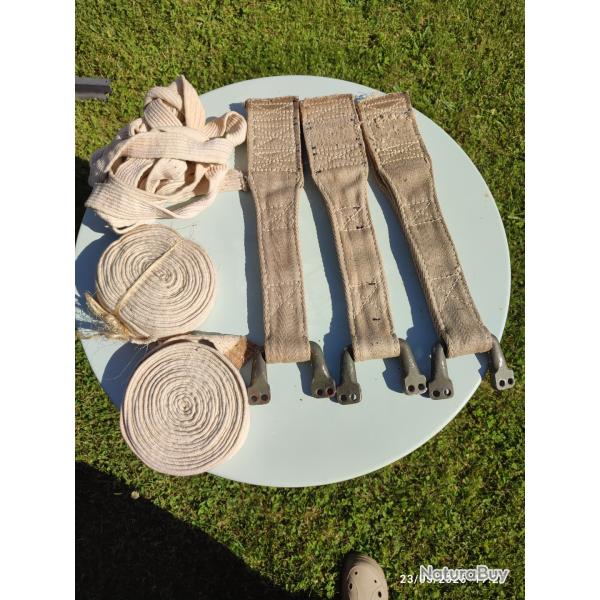 Sangles et attaches containers parachutage