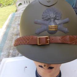 casque adrian WWI capitaine de l'artillerie,complet et en bon &eacute;tat