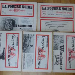 5 premiers num&eacute;ros de la Gazette des armes - La poudre noire