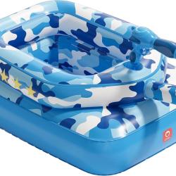 Flotteur de piscine pour enfants avec canon &agrave; eau, jouets gonflables extra &eacute;pais de 0,35 mm pour gar