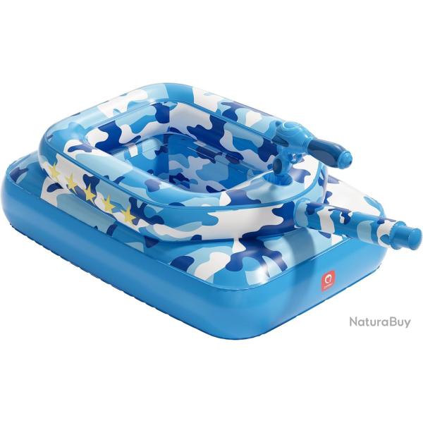 Flotteur de piscine pour enfants avec canon � eau, jouets gonflables extra �pais de 0,35 mm pour gar